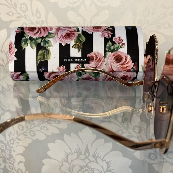 Dolce & Gabbana Sequin Rose Sunglasses main image 5